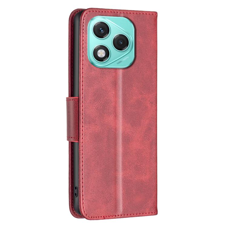 For Honor 400 Lite Global Lambskin Texture Pure Color Flip Leather Phone Case