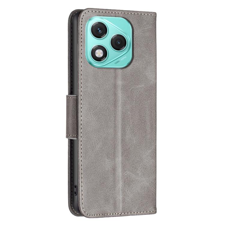 For Honor 400 Lite Global Lambskin Texture Pure Color Flip Leather Phone Case