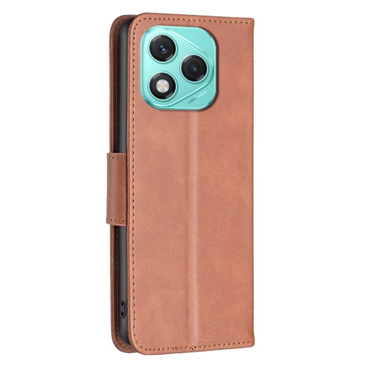 For Honor 400 Lite Global Lambskin Texture Pure Color Flip Leather Phone Case