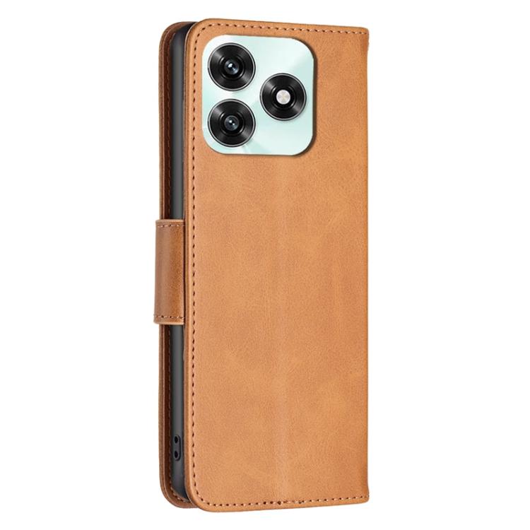 For Honor X5c 4G / X5c Plus Lambskin Texture Pure Color Flip Leather Phone Case