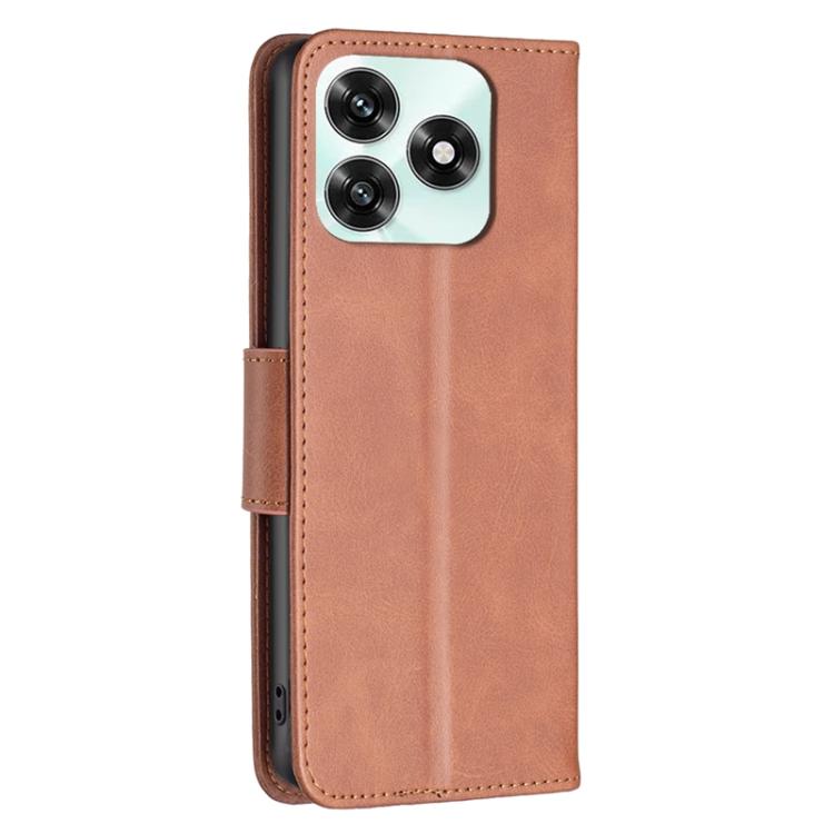 For Honor X5c 4G / X5c Plus Lambskin Texture Pure Color Flip Leather Phone Case