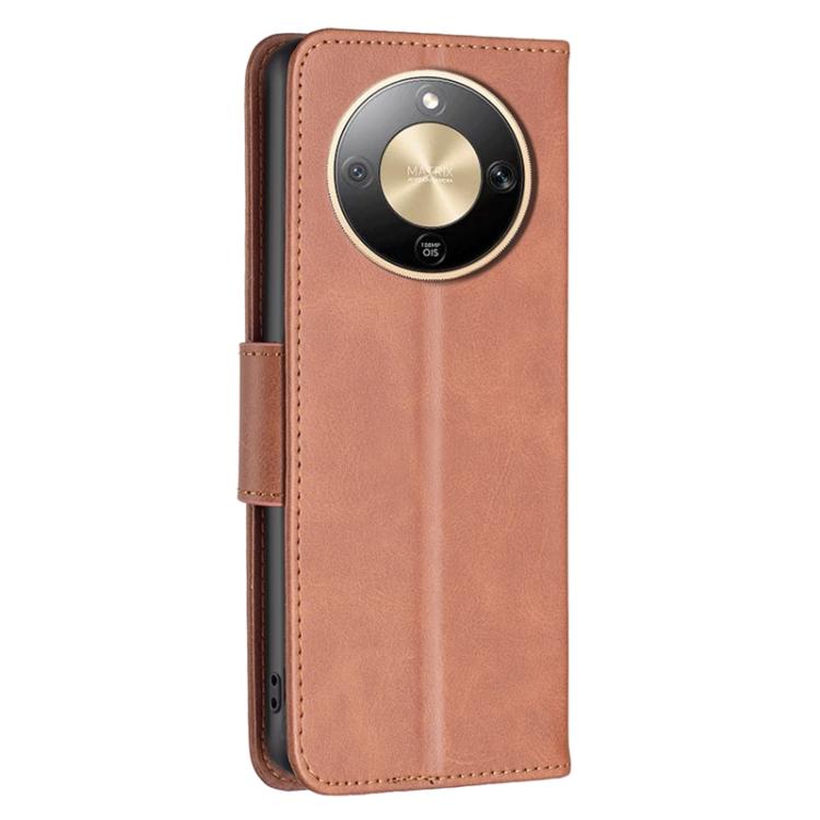 For Honor X9d 5G / X70 5G Lambskin Texture Pure Color Flip Leather Phone Case