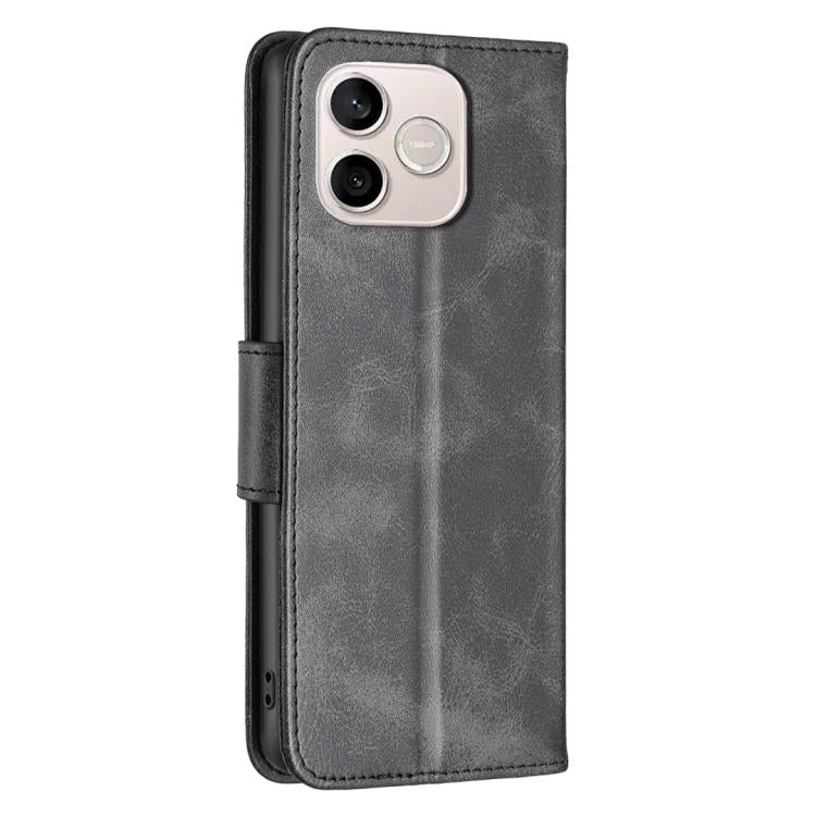 For Honor 600 Lite Global Lambskin Texture Pure Color Flip Leather Phone Case