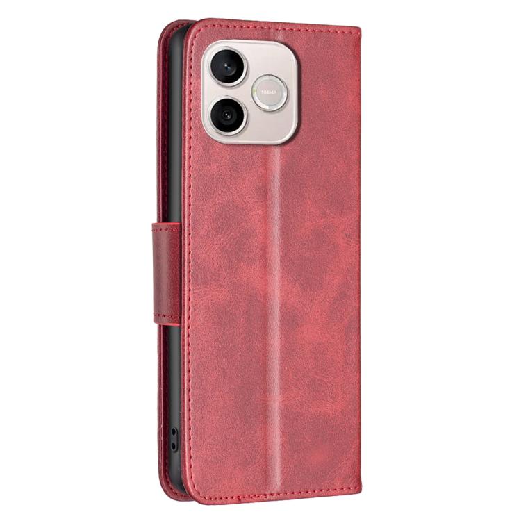 For Honor 600 Lite Global Lambskin Texture Pure Color Flip Leather Phone Case
