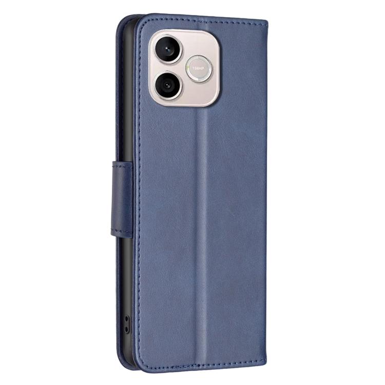 For Honor 600 Lite Global Lambskin Texture Pure Color Flip Leather Phone Case