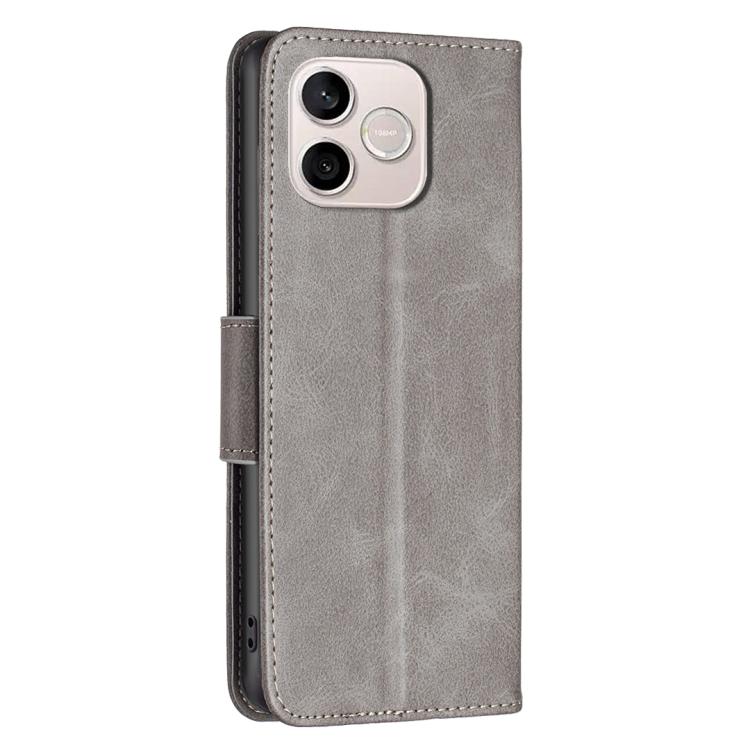 For Honor 600 Lite Global Lambskin Texture Pure Color Flip Leather Phone Case