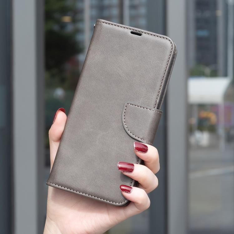 For Honor 600 Lite Global Lambskin Texture Pure Color Flip Leather Phone Case