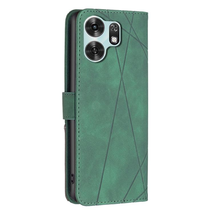 For Honor X6d 5G Magnetic Buckle Rhombus Texture Leather Phone Case