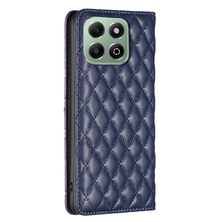 For Honor X6b Diamond Lattice Magnetic Leather Flip Phone Case