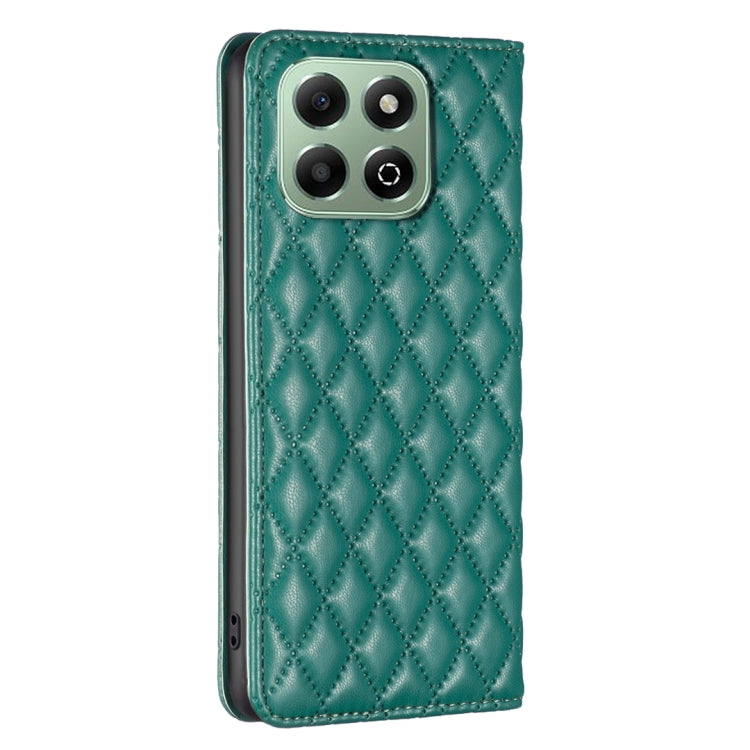 For Honor X6b Diamond Lattice Magnetic Leather Flip Phone Case