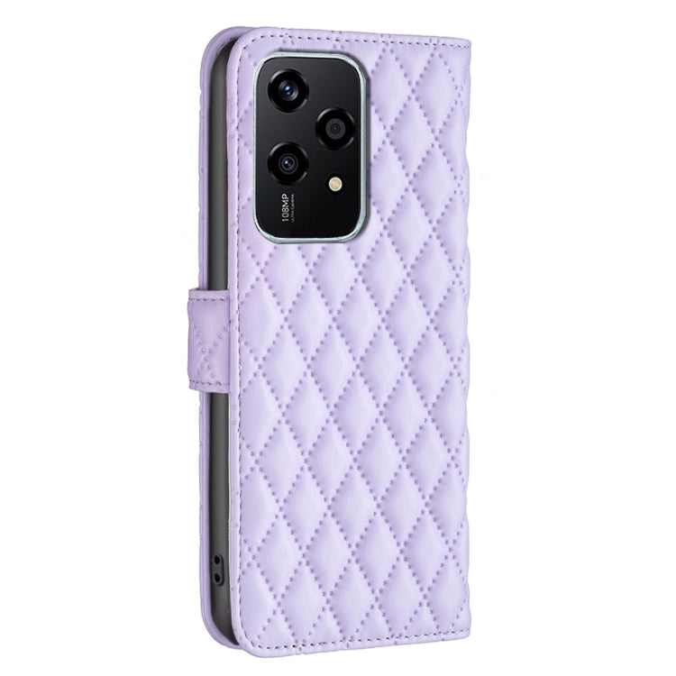 For Honor 200 Lite Global Diamond Lattice Wallet Flip Leather Phone Case