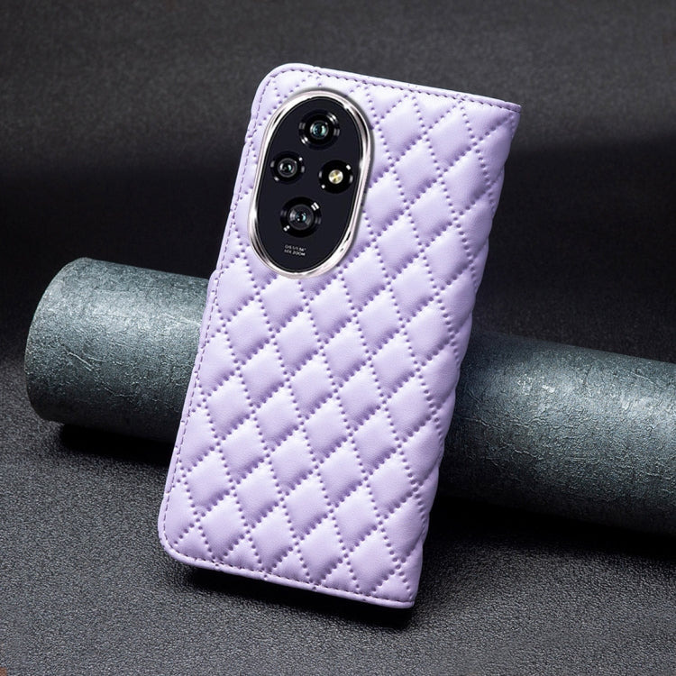 For Honor 200 Diamond Lattice Wallet Flip Leather Phone Case