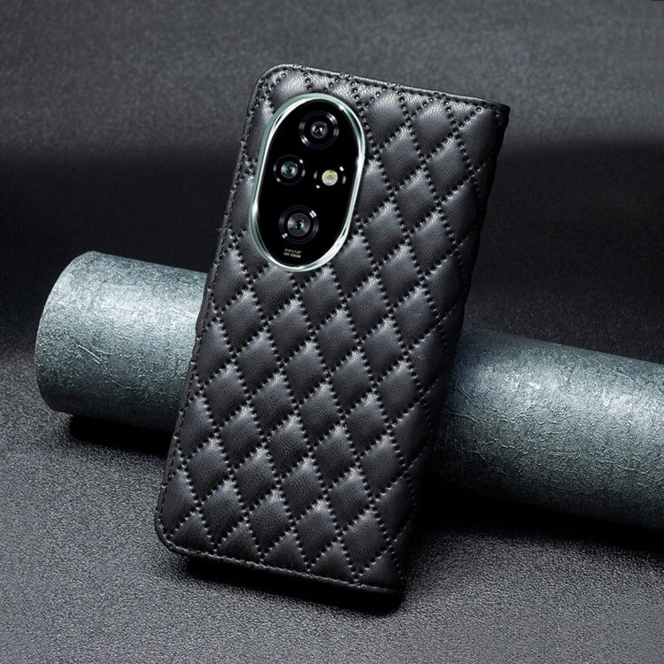 For Honor 200 Pro Diamond Lattice Wallet Flip Leather Phone Case