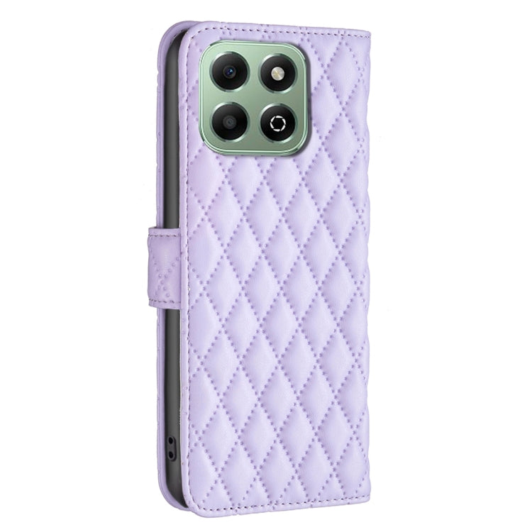 For Honor X6b Diamond Lattice Wallet Flip Leather Phone Case