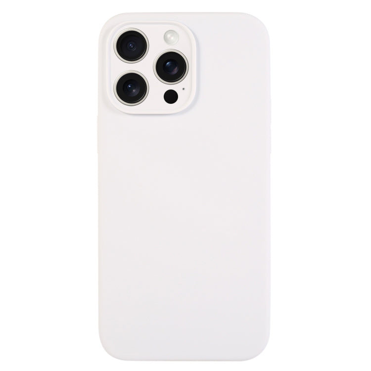 For iPhone 16 Pro Max Pure Color Liquid Silicone Fine Pore Phone Case
