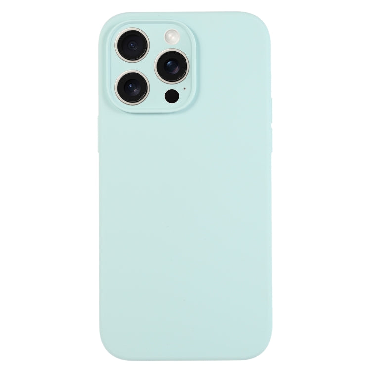 For iPhone 16 Pro Max Pure Color Liquid Silicone Fine Pore Phone Case