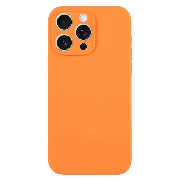 For iPhone 16 Pro Max Pure Color Liquid Silicone Fine Pore Phone Case