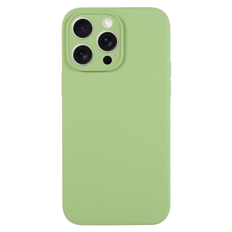 For iPhone 16 Pro Pure Color Liquid Silicone Fine Pore Phone Case