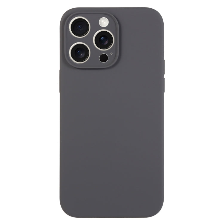 For iPhone 16 Pro Pure Color Liquid Silicone Fine Pore Phone Case