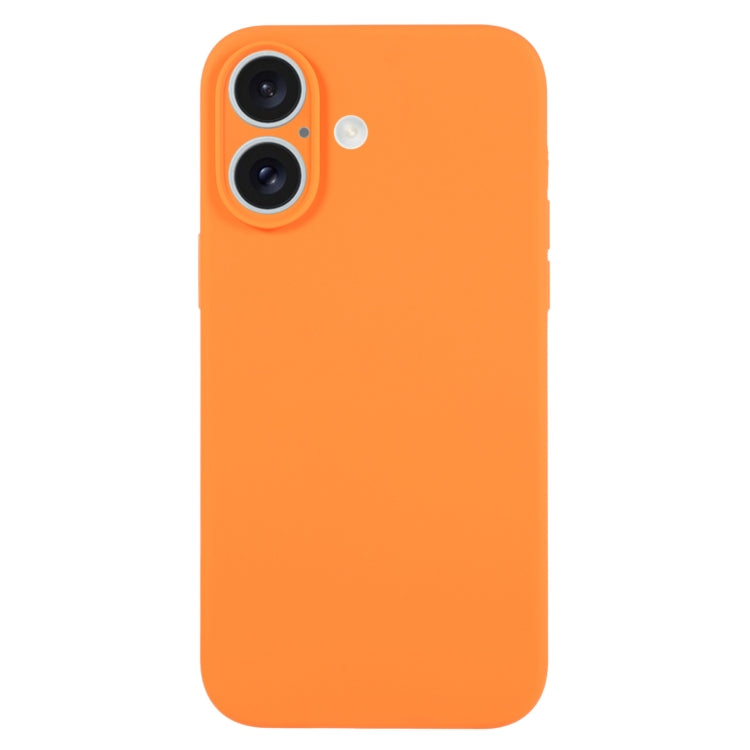 For iPhone 16 Plus Pure Color Liquid Silicone Fine Pore Phone Case