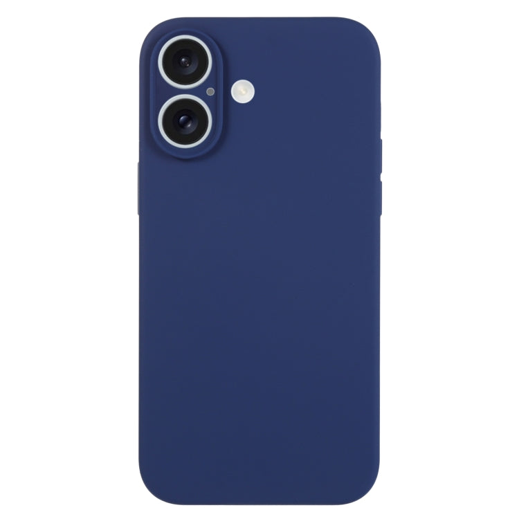 For iPhone 16 Plus Pure Color Liquid Silicone Fine Pore Phone Case