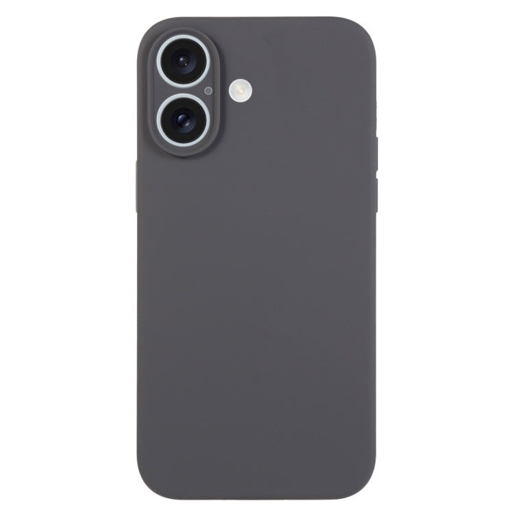 For iPhone 16 Plus Pure Color Liquid Silicone Fine Pore Phone Case