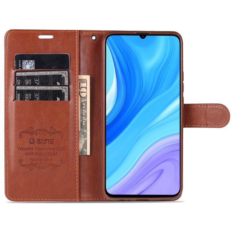 For Huawei Y6p AZNS Sheepskin Texture Horizontal Flip Leather Case with Holder & Card Slots & Wallet
