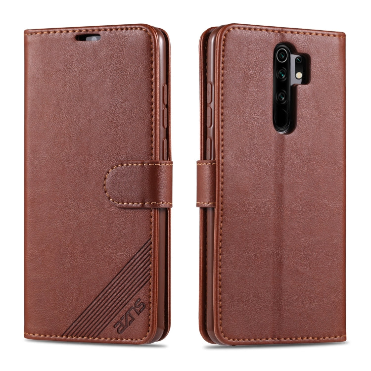 For Xiaomi Redmi 9 AZNS Sheepskin Texture Horizontal Flip Leather Case with Holder & Card Slots & Wallet