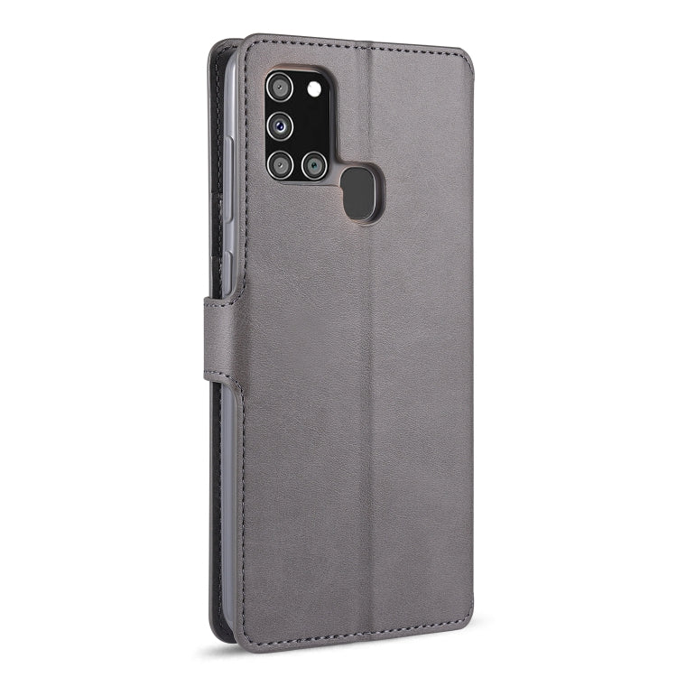 For Samsung Galaxy A21s AZNS Calf Texture Horizontal Flip Leather Case with Holder & Card Slots & Wallet & Photo Frame
