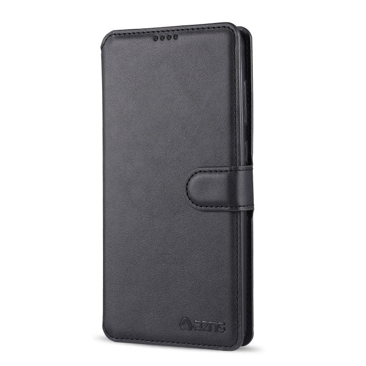 For Samsung Galaxy A21s AZNS Calf Texture Horizontal Flip Leather Case with Holder & Card Slots & Wallet & Photo Frame