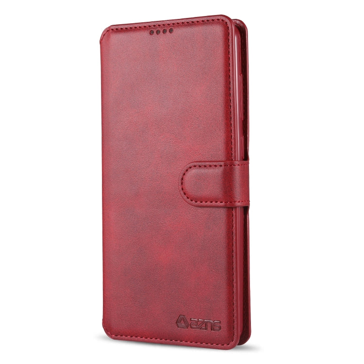 For Samsung Galaxy A21s AZNS Calf Texture Horizontal Flip Leather Case with Holder & Card Slots & Wallet & Photo Frame