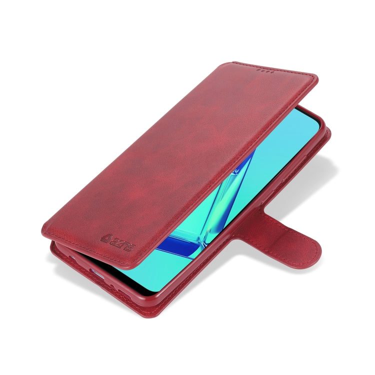 For Samsung Galaxy A21s AZNS Calf Texture Horizontal Flip Leather Case with Holder & Card Slots & Wallet & Photo Frame