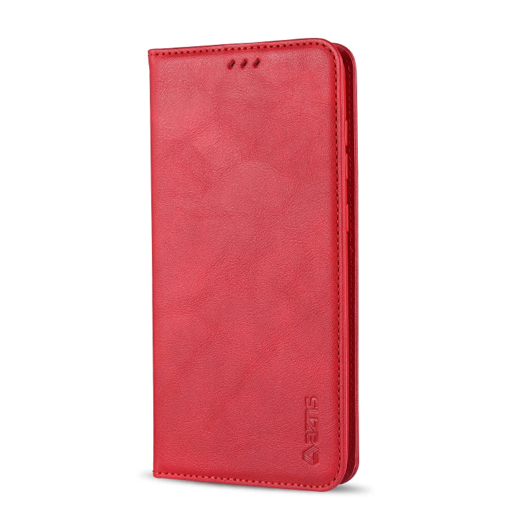 For Samsung Galaxy A21s AZNS Retro Texture Magnetic Horizontal Flip PU Leather Case with Holder & Card Slots & Photo Frame