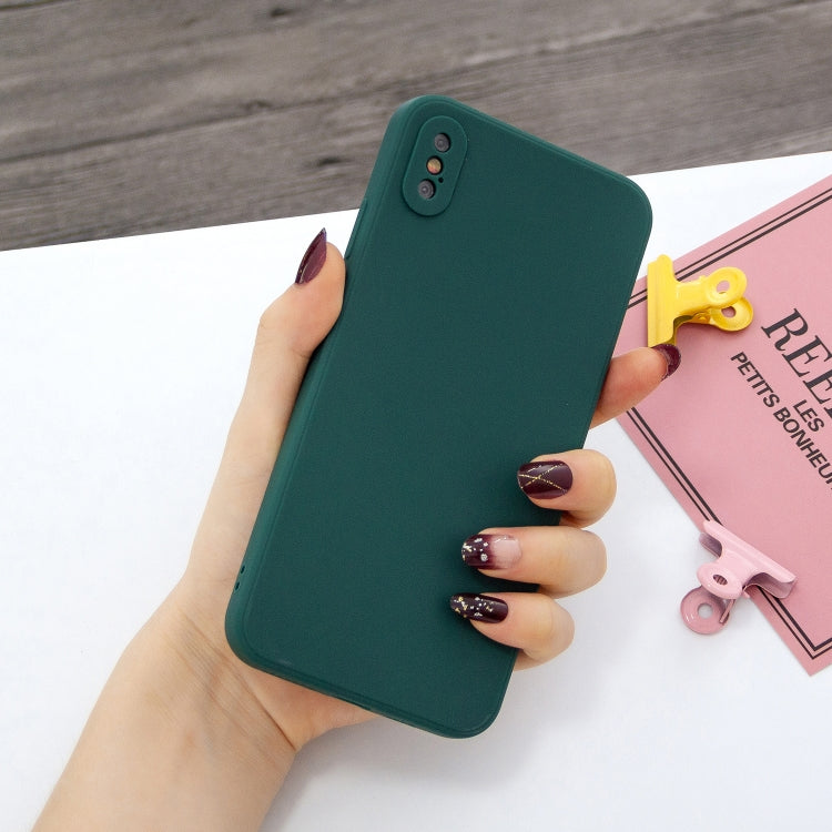 For iPhone X & XS Magic Cube Frosted Silicone Shockproof Full Coverage Protective Case