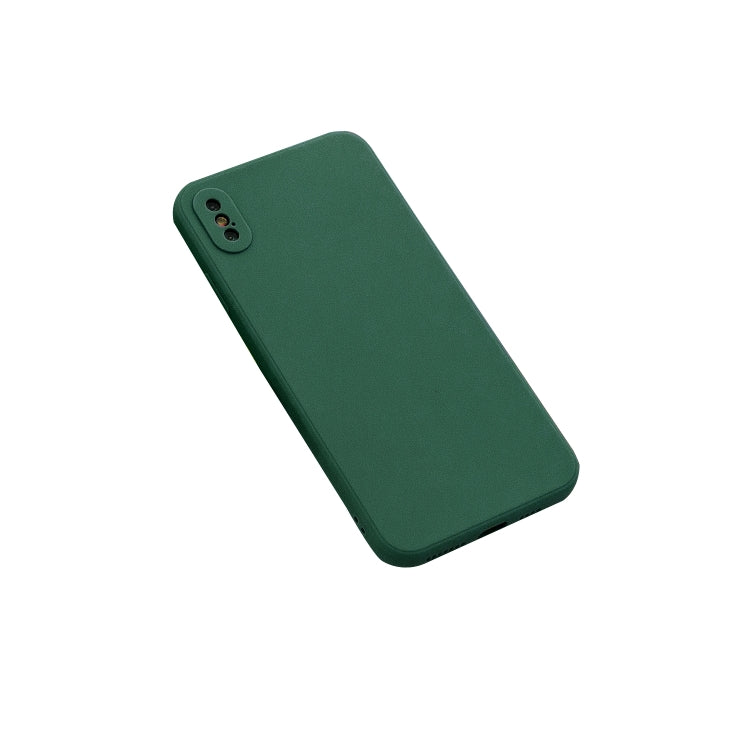 For iPhone X & XS Magic Cube Frosted Silicone Shockproof Full Coverage Protective Case