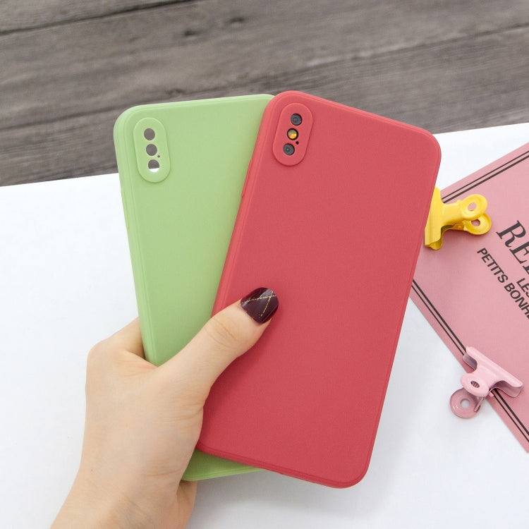For iPhone X & XS Magic Cube Frosted Silicone Shockproof Full Coverage Protective Case