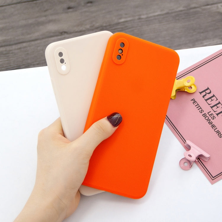 For iPhone X & XS Magic Cube Frosted Silicone Shockproof Full Coverage Protective Case