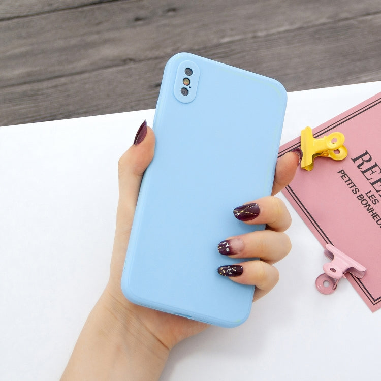 For iPhone XR Magic Cube Frosted Silicone Shockproof Full Coverage Protective Case