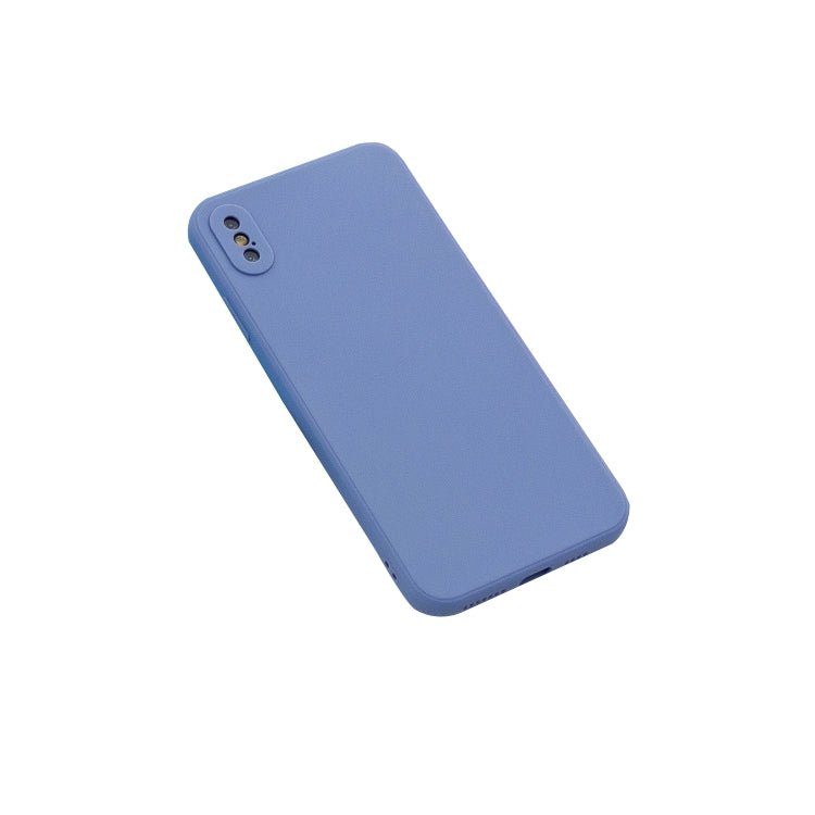 For iPhone XS Max Magic Cube Frosted Silicone Shockproof Full Coverage Protective Case