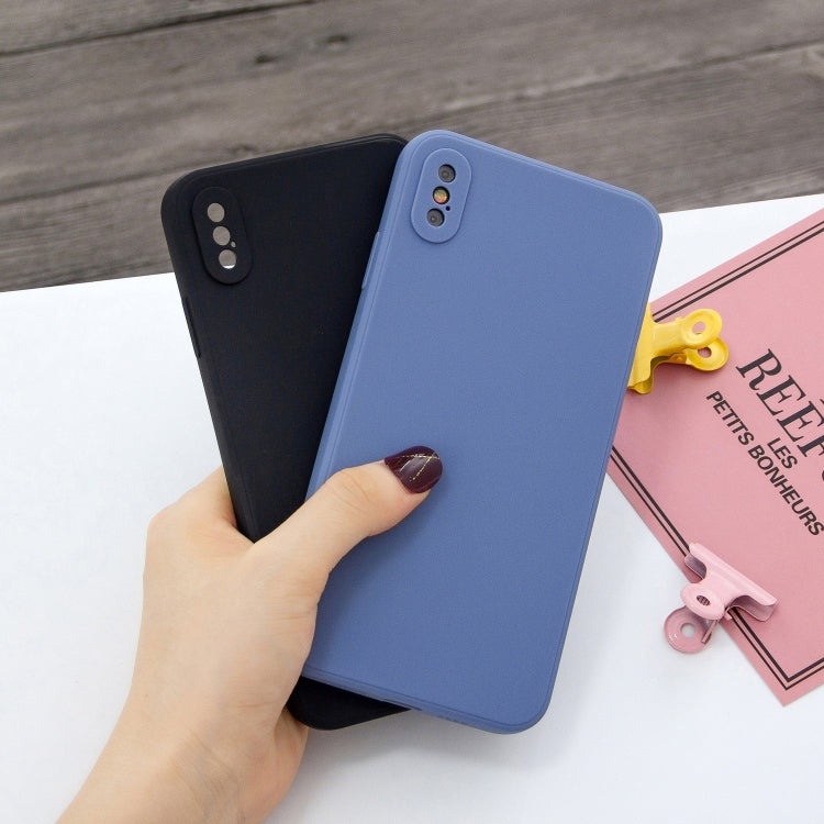 For iPhone XS Max Magic Cube Frosted Silicone Shockproof Full Coverage Protective Case