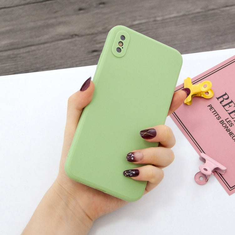 For iPhone XS Max Magic Cube Frosted Silicone Shockproof Full Coverage Protective Case