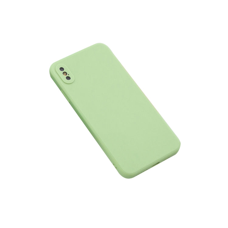 For iPhone XS Max Magic Cube Frosted Silicone Shockproof Full Coverage Protective Case