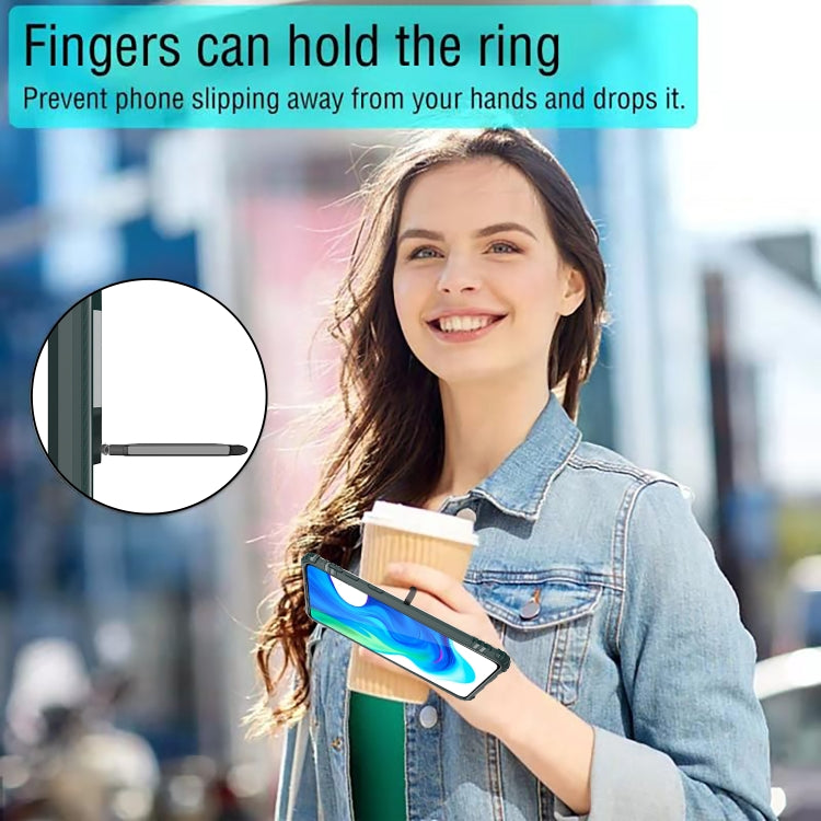 For Xiaomi Redmi K30 Pro / Poco F2 Pro 5G Carbon Fiber Protective Case with 360 Degree Rotating Ring Holder