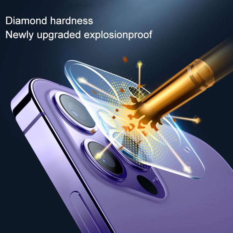 For iPhone 17 / 16 / 16 Plus 50pcs Tempered Glass Back Camera Film