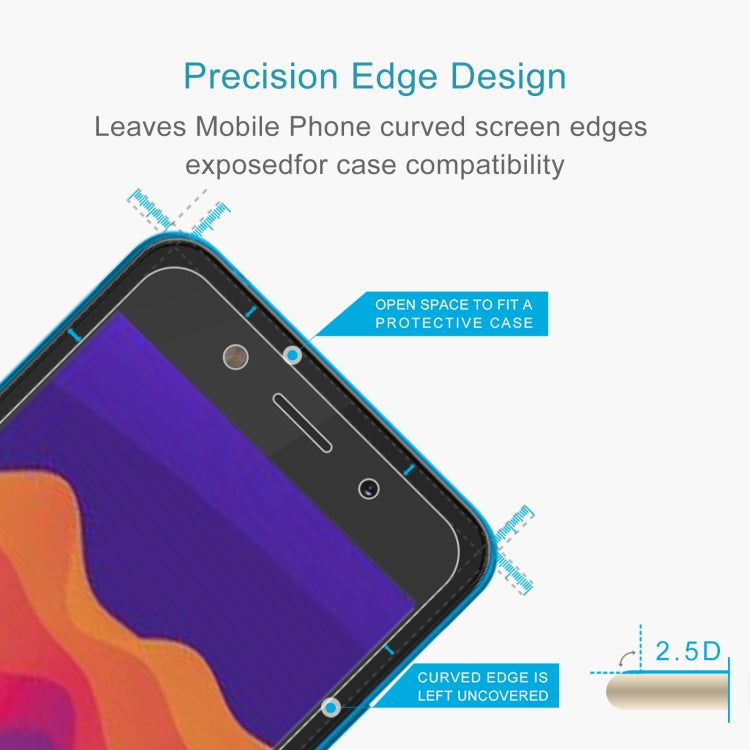 For itel A23 Pro 10pcs 0.26mm 9H 2.5D Tempered Glass Film