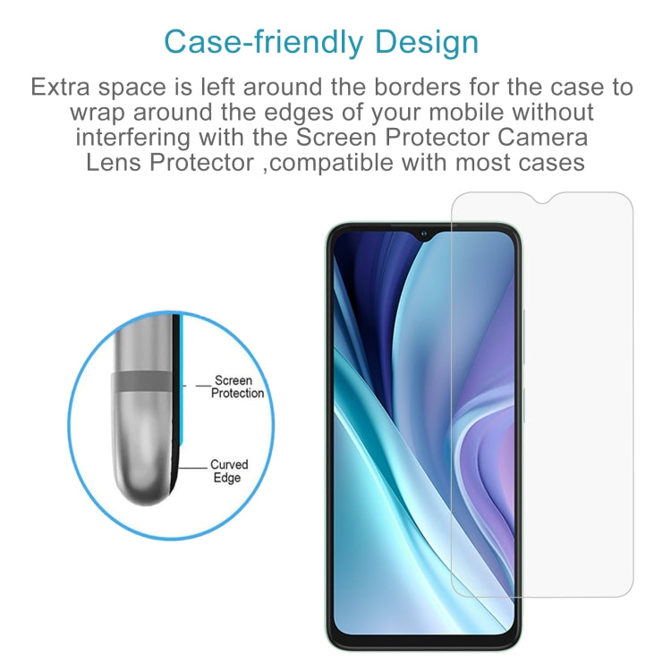 For itel A50 10pcs 0.26mm 9H 2.5D Tempered Glass Film