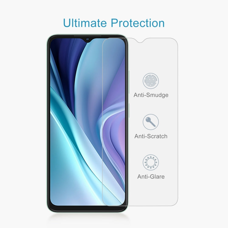 For itel A50 10pcs 0.26mm 9H 2.5D Tempered Glass Film