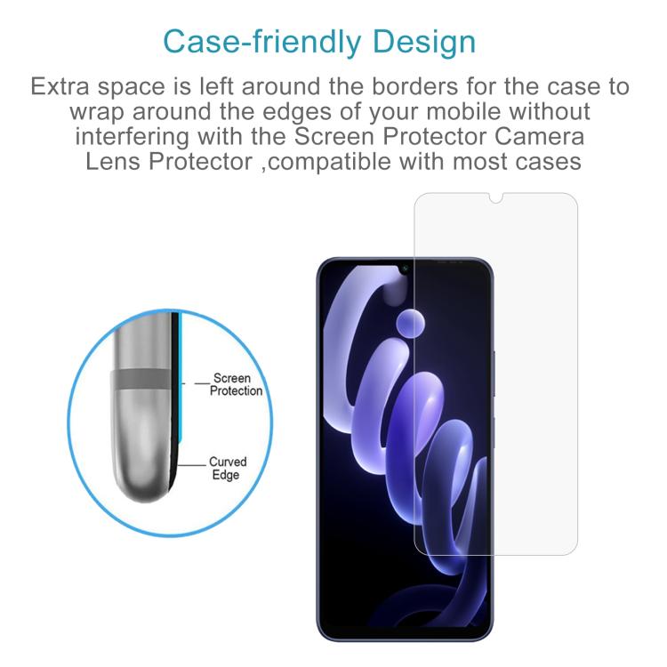 For itel City 100 10pcs 0.26mm 9H 2.5D Tempered Glass Film