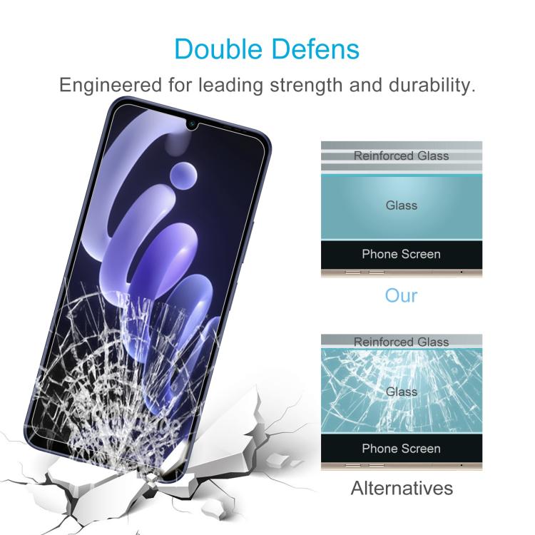 For itel City 100 10pcs 0.26mm 9H 2.5D Tempered Glass Film