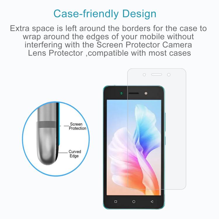 For itel A24 Pro 10pcs 0.26mm 9H 2.5D Tempered Glass Film
